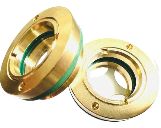 BSP (G) Thread Brass Or Stainless Steel Round Oil Sight Glass,Oil Viewports,Oil Sight Plugs For Air Compressor Gearbox Roots Blower